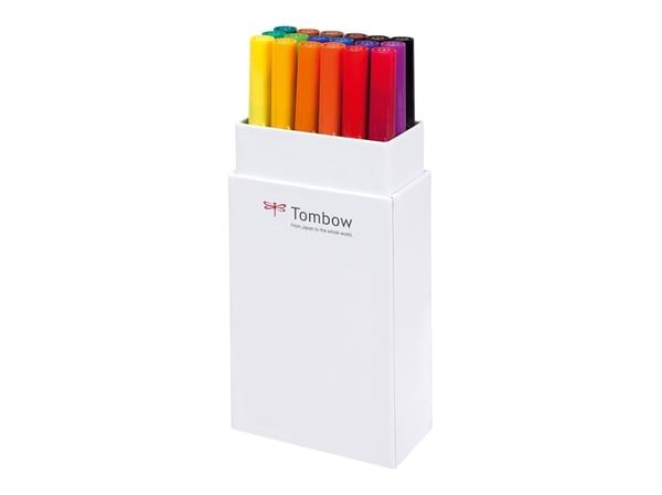 Marker Tombow ABT Dual Brush 18P-1 primærfarver (18 stk.)