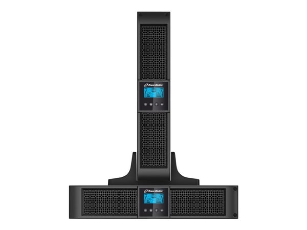PowerWalker VI 1000RT LCD - UPS - AC 220/230/240 V - 900 watt - 1000 VA - 7 Ah - RS-232, USB - utgangskontakter: 8 - 2U - 19" - svart