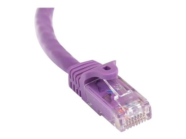 Startech 50cm CAT6 Ethernet Cable, 10 Gigabit Snagless RJ45 650MHz 100W PoE Patch Cord, CAT 6 10GbE UTP Network Cable w/Strain Relief, Purple, Wiri...
