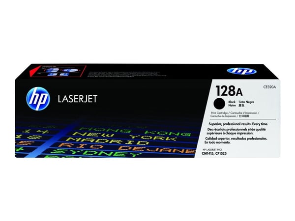 Lasertoner hp 128a ce320a, 2 000 sidor, svart