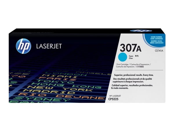 HP 307A, alkuperäinen syaani LaserJet-värikasetti, 7300 sivua, Syaani, 1 kpl
