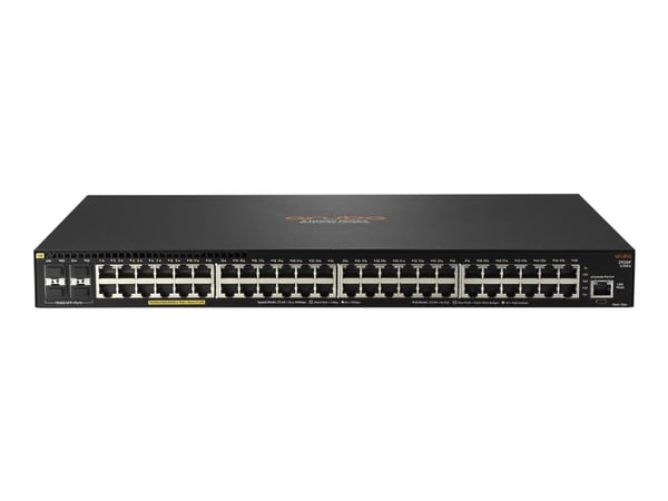 HPE Aruba 2930F 48G PoE+ 4SFP+ - Switch - L3 - Administreret - 48 x 10/100/1000 (PoE+) + 4 x 1 Gigabit / 10 Gigabit SFP+ (uplink) - monterbar på st...