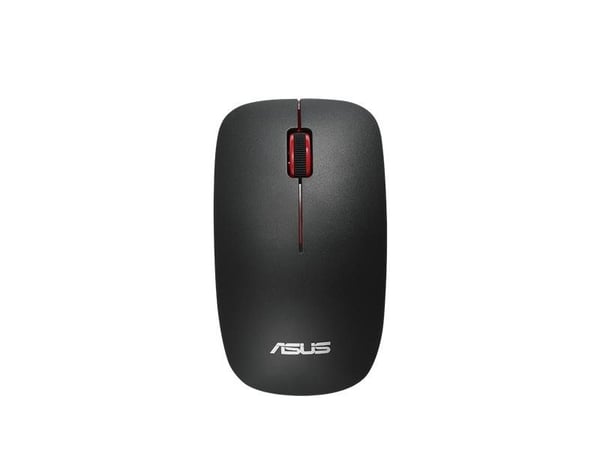 ASUS WT300 RF MOUSE/BK-RD, Molempikätinen, Optinen, Langaton RF, 1600 DPI, Musta, Punainen