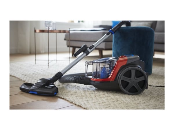 Philips PowerPro Compact FC9330 - Støvsuger - kanister - uten pose - sporty rød