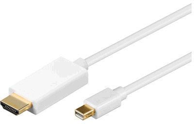 MicroConnect - Adapterkabel - Mini DisplayPort til HDMI - 3 m - hvit - 4 K 60 Hz (4096 x 2160) støtte