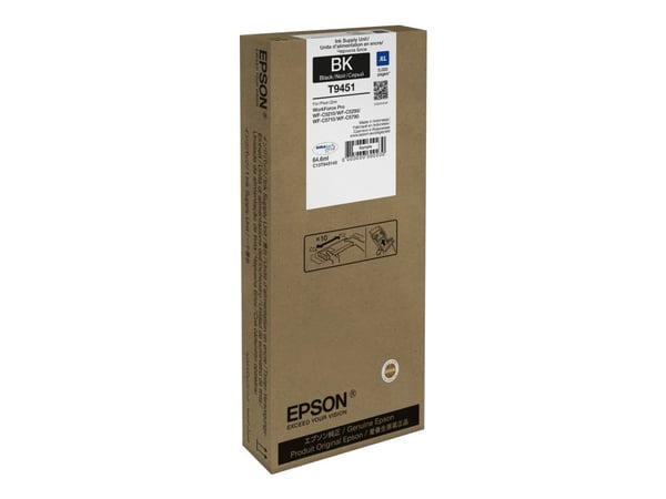 Epson T9451 - 64.6 ml - XL-størrelse - svart - original - blekkpatron - for WorkForce Pro WF-C5210DW, WF-C5290DW, WF-C5710DWF, WF-C5790DWF