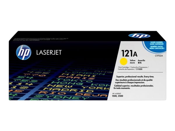 HP 121A Yellow Original LaserJet Toner Cartridge, 4000 sivua, Keltainen, 1 kpl