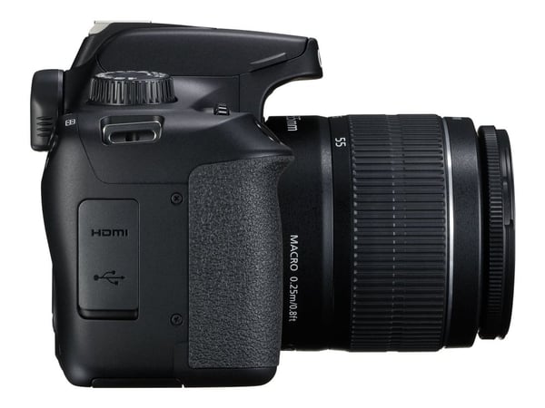 Canon EOS 4000D - Digitalkamera - SLR - 18.0 MP - APS-C - 1080 p / 30 fps - Wi-Fi - svart (Only Body, no lens)