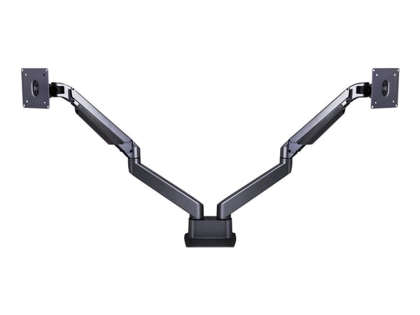 Multibrackets M VESA Gas Lift Arm Dual Side by Side - Monteringssett - justerbar arm - for 2 LCD-skjermer - aluminium, stål - svart - skjermstørrel...