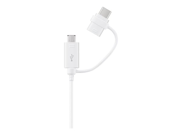 Samsung EP-DG930 - USB-kabel - USB (hann) til Micro-USB type B, USB-C (hann) - USB 2.0 - 1.5 m - hvit