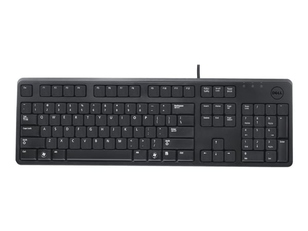 DELL KB212-B, Täysikokoinen (100 %), Langallinen, USB, AZERTY, musta