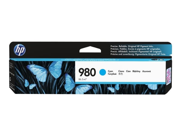 HP 980, alkuperäinen syaani mustekasetti, Perusvärintuotto, Syaani, Väriainepohjainen muste, 1 kpl, 6600 sivua