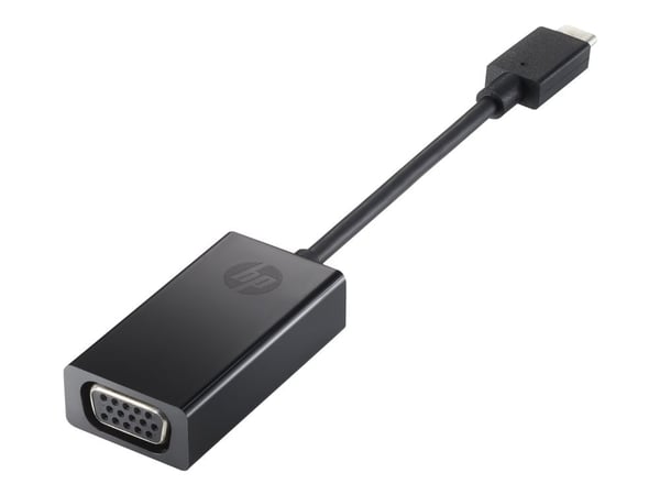 HP - Extern videoadapter - USB-C - D-Sub - svart