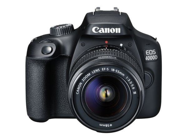 Canon EOS 4000D - Digitalkamera - SLR - 18.0 MP - APS-C - 1080 p / 30 fps - Wi-Fi - svart (Only Body, no lens)