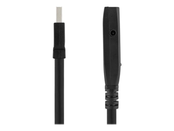 Deltaco Aktiivinen USB 3.0-jatkokaapeli, Tyyppi A ur - na, 3m, 3 m, USB A, USB A, USB 3.2 Gen 1 (3.1 Gen 1), 5 Gbit/s, Musta