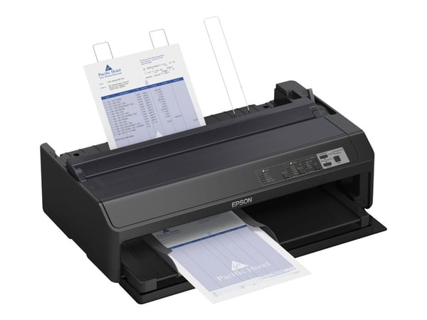 Epson FX 2190IIN - Skriver - S/H - punktmatrise - Rull (21,6 cm), 406,4 mm (bredde), 420 x 364 mm - 240 x 144 dpi - 9 pin - inntil 738 tegn/sek - p...