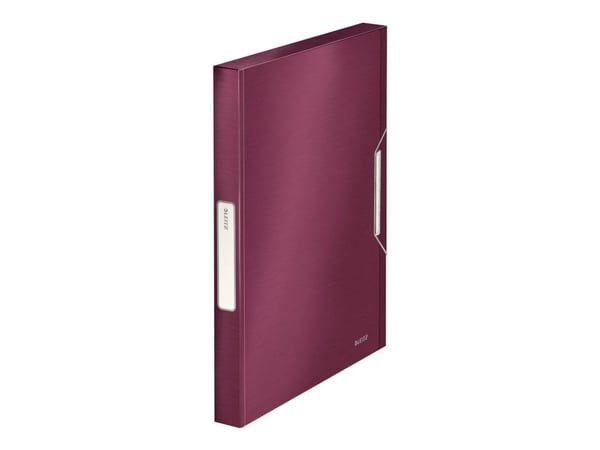 Leitz Style - Boksfil - bokryggbredde: 30 mm - for A4 (210 x 297 mm) - kapasitet: 250 ark - rubinrød