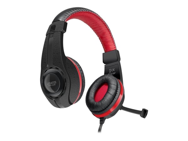 SPEEDLINK Legatos - Headset - på örat - kabelansluten - svart