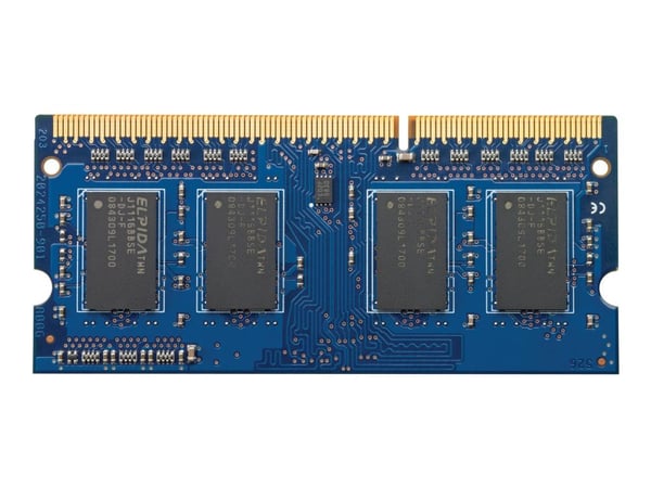 HP - DDR3L - modul - 4 GB - SO DIMM 204-pin - 1600 MHz / PC3-12800 - 1.35 V - ikke-bufret - ikke-ECC - for HP 250 G5 (DDR3); EliteBook 745 G3, 755 ...