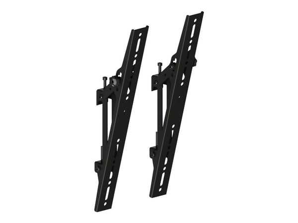 Multibrackets M Pro Series - Monteringssats (lutande arm) - aluminium, stål - svart - montering på skena (paket om 2)