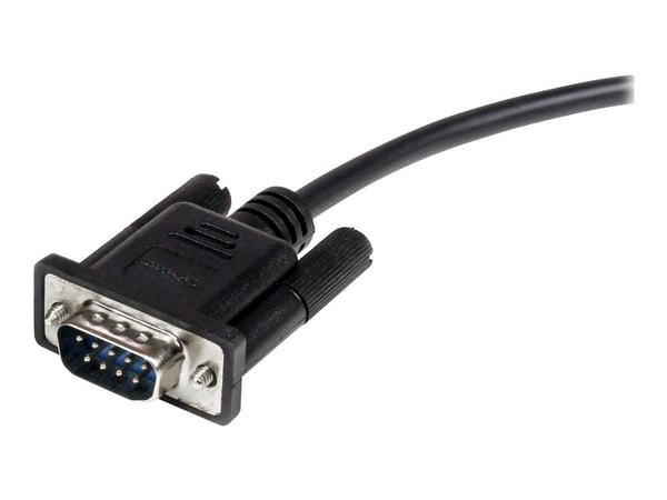 StarTech 0.5m Black Straight Through DB9 RS232 Serial Cable - DB9 RS232 Serial Extension Cable - Male to Female Cable - 50cm (MXT10050CMBK) - Serie...