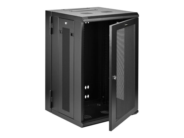 StarTech.com RK1820WALHM, Seinään asennettava laitekehikko, 18U, 90 kg, 67,7 kg, Musta