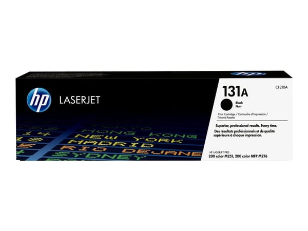 HP 131A - Svart - original - LaserJet - tonerpatron (CF210A) - for LaserJet Pro 200 M251n, 200 M251nw, 200 M276nw, MFP M276n, MFP M276nw