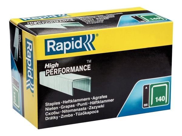 Rapid - Klamrar - No. 140 - 10 mm - galvaniserat stål - paket med 5000 - för P/N: 20725901