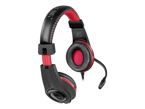 SPEEDLINK Legatos - Headset - på örat - kabelansluten - svart