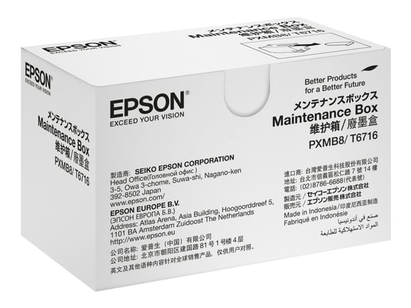 Epson Maintenance box, Musta, Indonesia, Epson, - WorkForce Pro WF-M5799DWF - WorkForce Pro WF-M5299DW - WorkForce Pro WF-C5790DWF - WorkForce Pro....