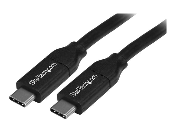 StarTech 4m USB C Cable w/ PD - 13ft USB Type C Cable - 5A Power Delivery - USB 2.0 USB-IF Certified - USB 2.0 Type-C Cable - 100W/5A (USB2C5C4M) -...