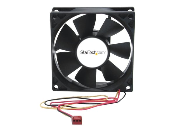 Startech 80x25mm Dual Ball Bearing Computer Case Fan w/ TX3 Connector (FANBOX2) - Systemviftesett - 80 mm