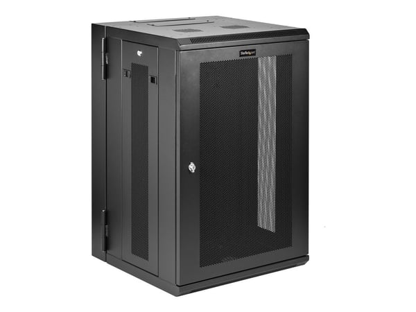 StarTech.com RK1820WALHM, Seinään asennettava laitekehikko, 18U, 90 kg, 67,7 kg, Musta