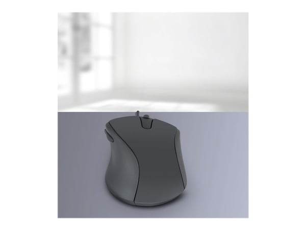 SPEEDLINK AXON Silent & Antibacterial - Mus - optisk - 5 knapper - kablet - USB - svart