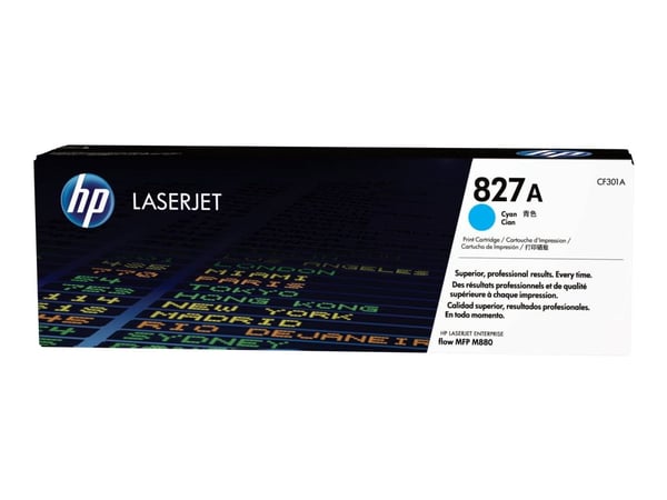 Lasertoner HP 827A CF301A, 32 000 sidor, cyan