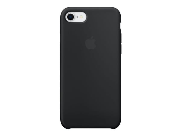 Apple - Baksidedeksel for mobiltelefon - silikon - svart