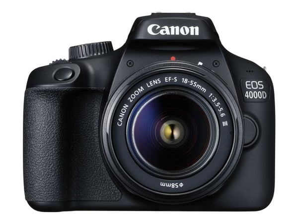 Canon EOS 4000D - Digitalkamera - SLR - 18.0 MP - APS-C - 1080 p / 30 fps - Wi-Fi - svart (Only Body, no lens)