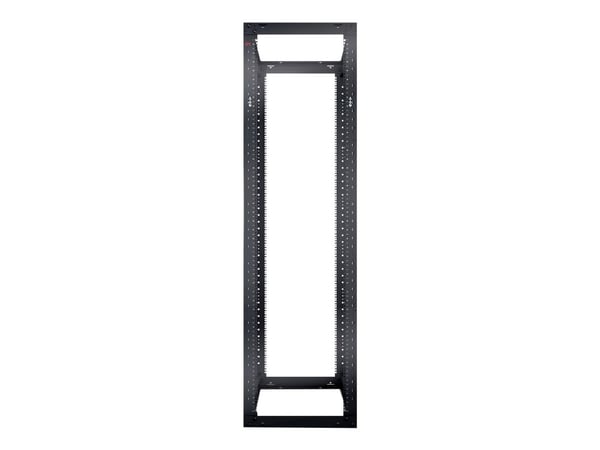 APC NetShelter 4 Post Open Frame Rack - Rack - svart - 44U - for P/N: SMTL1500RM3UC, SMTL1500RMI3UC, SMX2KR2UNCX145, SRTL3KRM1UC, SRTL3KRM1UNC