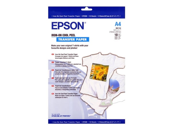 Epson Iron-on-Transfer Paper - A4 - 10 arkkia, 1 kpl