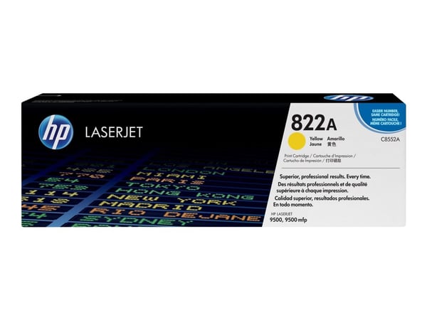 HP 822A Yellow Original LaserJet Toner Cartridge, 25000 sivua, Keltainen, 1 kpl