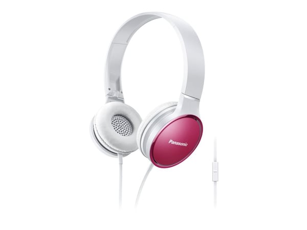 Panasonic RP-HF300ME-P, Langallinen, 10 - 25000 Hz, Puhelut/Musiikki, 166 g, Kuulokkeet, Vaaleanpunainen, Valkoinen