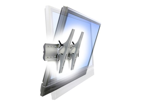 Ergotron TM Tilting Wall Mount - Monteringssett (veggplate, festeanordninger, 2 braketter) - Konstant kraftteknologi - for flatpanel - stål, ekstru...