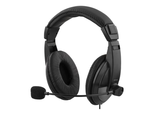 Deltaco HL-57 - Headset - fullstorlek - kabelansluten (usb)