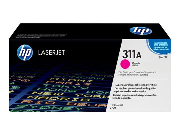 HP 311A - Magenta - alkuperäinen - LaserJet - tonerpatron (Q2683A) - Color LaserJet 3700, 3700d, 3700dn, 3700dtn, 3700n, 3700dn, 3700dn - värillisi...