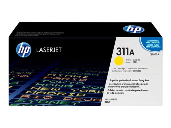 HP 311A - Gul - original - LaserJet - tonerpatron (Q2682A) - for Color LaserJet 3700, 3700d, 3700dn, 3700dtn, 3700n
