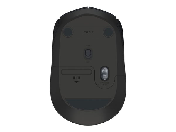 Logitech B170 - Mus - optisk - 3 knapper - trådløs - 2.4 GHz - USB trådløs mottaker - svart