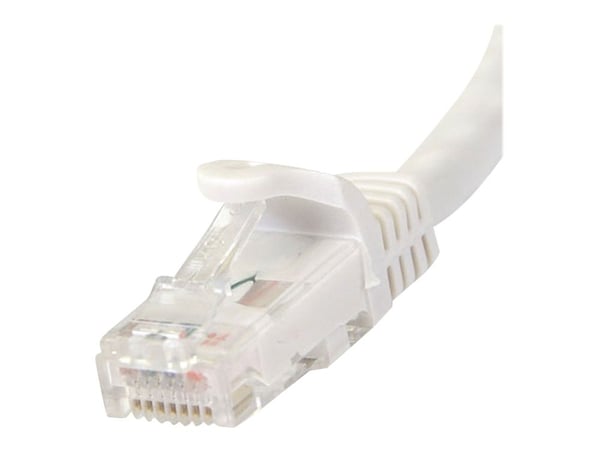 Startech 50cm CAT6 Ethernet Cable, 10 Gigabit Snagless RJ45 650MHz 100W PoE Patch Cord, CAT 6 10GbE UTP Network Cable w/Strain Relief, White, Wirin...