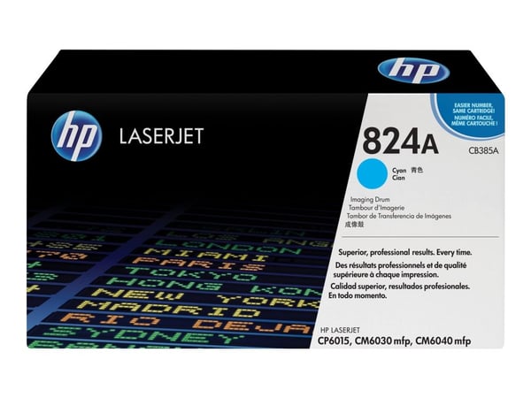 HP 824A - syaani - alkuperäinen - trombipakkaus - Color LaserJet CL2000, CM6030, CM6040, CP6015 -malleihin