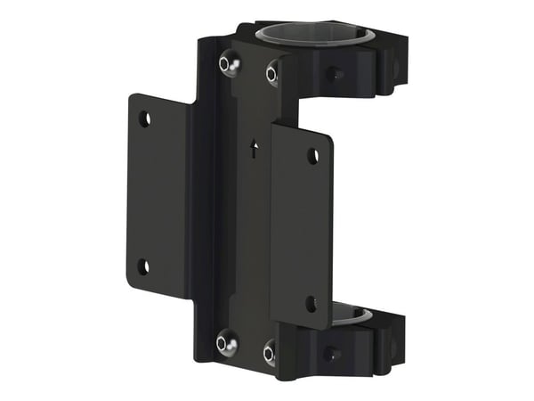 Multibrackets 3668, Pylväskiinnike, Musta, Terästä, 90 kg, M Pro Series, 880 g