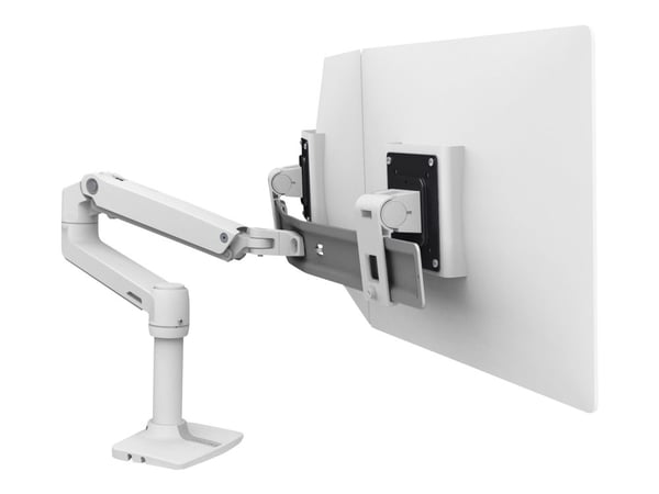 Ergotron LX - Monteringssett (leddarm, utvidelse, sokkel, 2-dels skrivebordslampe, dobbeltdisplaybue, 2 svingtapper, 8"-stang) - for 2 LCD-skjermer...